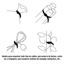 Cargar imagen en el visor de la galería, BOLSA CON 25 CINCHOS PLÁSTICOS 50LB, 350x4.5 MM, NEGROS 44329 *
