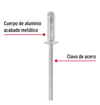 BOLSA CON 50 REMACHES 5/32' X 3/8' DE ALUMINIO, ALA 5/16' 44526 *