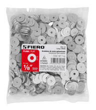 Cargar imagen en el visor de la galería, BOLSA CON 1 KG DE ARANDELAS PLANAS DE 1/8&#39;&#39;, FIERO 44540 N
