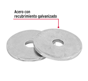 BOLSA CON 1 KG DE ARANDELAS PLANAS DE 1/8'', FIERO 44540 N