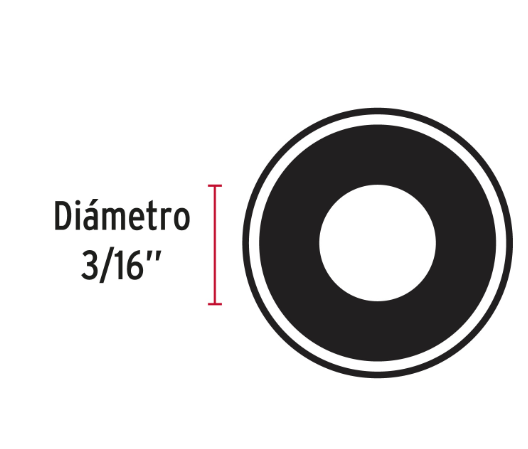 BOLSA CON 1 KG DE ARANDELAS PLANAS DE 3/16", FIERO 44542 *