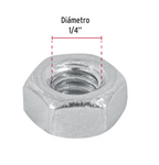 TUERCA HEXAGONAL DE 1/4', BOLSA CON 250 PZAS 44548 *