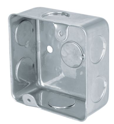 CAJA CUADRADA 3" x 3" ECONOMICA, VOLTECK 45008 *