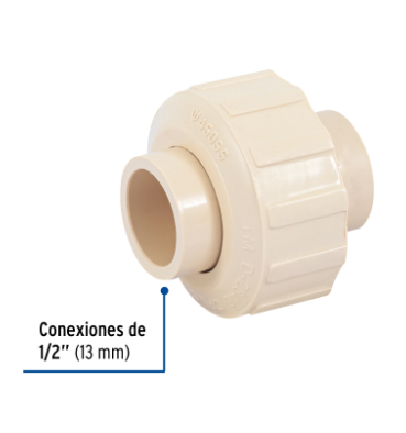 TUERCA UNIÒN LISA DE CPVC 1/2'' FOSET 45055 N
