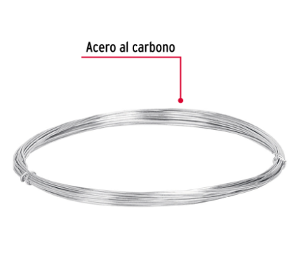 ROLLO DE 30G DE ALAMBRE GALVANIZADO CALIBRE 22, EN BOLSA 45112 *