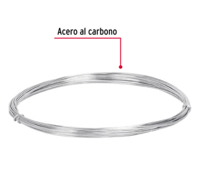 ROLLO DE 30G DE ALAMBRE GALVANIZADO CALIBRE 22, EN BOLSA 45112 *
