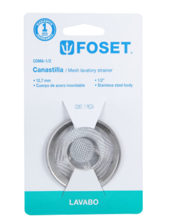 COLADERA MALLA PARA LAVABO 1/2'' 45305 *