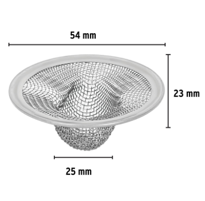COLADERA MALLA PARA LAVABO 1/2'' 45305 *