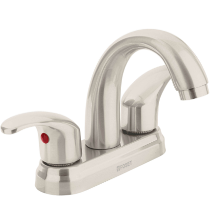 MEZCLADORA P/LAVABO, MANERALES, PALANCA, CUELLO ALTO, SATÍN 45356 P