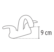 Cargar imagen en el visor de la galería, MEZCLADORA P/LAVABO, MANERALES, PALANCA, CUELLO ALTO, SATÍN 45356 P

