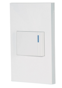 PLACA ARMADA 1 INTERRUPTOR DE 3 VÍAS, ESPAÑOLA, BLANCO 45600 P