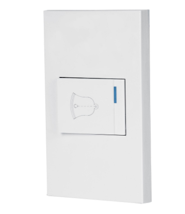 PLACA ARMADA 1 INTERRUPTOR DE TIMBRE,1.5MOD, ESPAÑOLA,BLANCO 45604 *