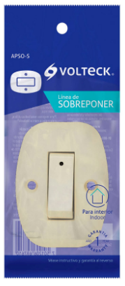 INTERRUPTOR DE SOBREPONER SENCILLO 46004 *