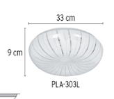LUMINARIO DECORATIVO DE LED TIPO PLAFON 18W 46017 N