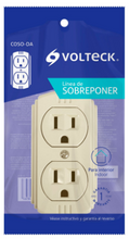 Cargar imagen en el visor de la galería, CONTACTO DE SOBREPONER DUPLEX, 2 POLOS+TIERRA 46103 *
