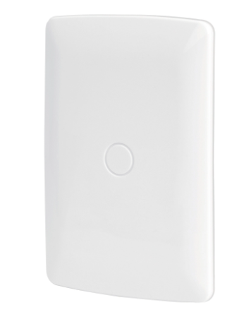 PLACA DE ABS, CIEGA, LÌNEA ITALIANA, COLOR BLANCO 46141 P
