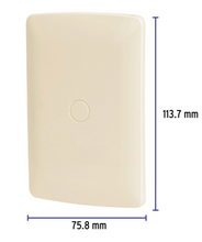 Cargar imagen en el visor de la galería, PLACA DE ABS CIEGA, LÍNEA ITALIANA, COLOR MARFIL 46144 P
