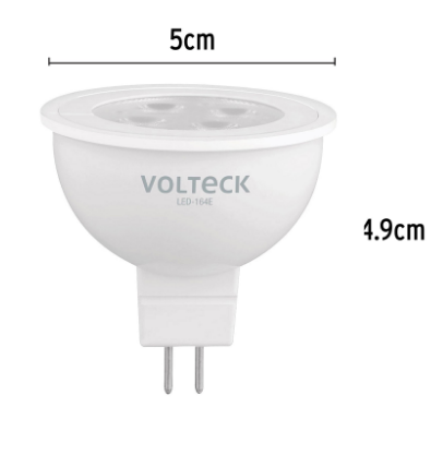 LÁMPARA DE LED, MR16, 127V, 4W, LUZ DE DÍA 46178 *