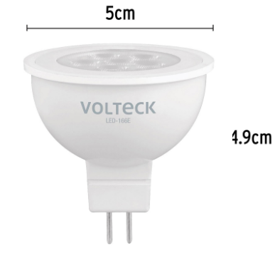 LÁMPARA DE LED, MR16, 127V, 6 W, LUZ DE DÍA 46180 *