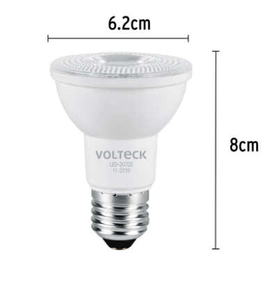LÁMPARA DE LED, PAR 20, 6W, LUZ CÁLIDA 46183 *