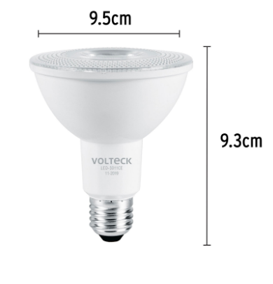 LÁMPARA DE LED, PAR 30, 11, LUZ CÁLIDA