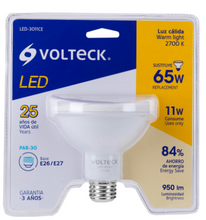 Cargar imagen en el visor de la galería, LÁMPARA DE LED, PAR 30, 11, LUZ CÁLIDA
