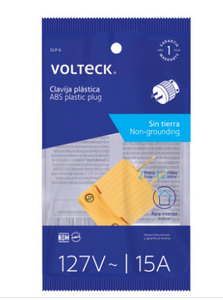 CLAVIJA INDUSTRIAL, PLÁSTICA, SIN TIERRA, VOLTECK 46204 P
