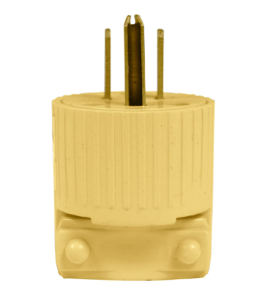 CLAVIJA INDUSTRIAL, PLÁSTICA, 2 POLOS, 3 HILOS, 15A, 127V 46205 *