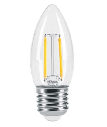 LÁMPARA LED TIPO VELA 3 W CON FILAMENTO LUZ CÁLIDA 46212 *