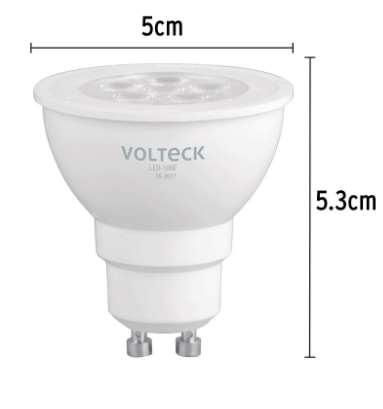 LÁMPARA DE LED, MR16, GU10, 6W, LUZ DE DÍA 46217 *
