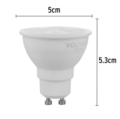 LÁMPARA DE LED, MR16, GU10, 6W, LUZ CÁLIDA 46218 *