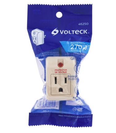 ADAPTADOR CON SUPRESOR DE PICOS 270 JOULES, VOTECK 46250 P