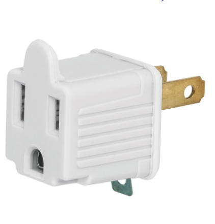 ADAPTADOR 3 A 2, BLANCO, A GRANEL, VOLTECK 46255 P