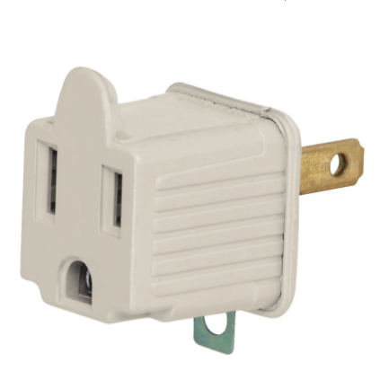 ADAPTADOR 3 A 2, GRIS, A GRANEL, VOLTECK 46257 *