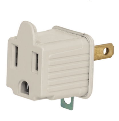 ADAPTADOR 3 A 2, GRIS, A GRANEL, VOLTECK 46257 *
