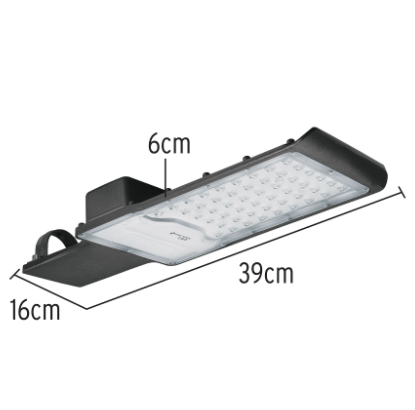 LUMINARIO SUBURBANO PLANO DE LED 50W ALTA INTENSIDAD 46258 P