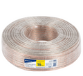 ROLLO DE 100M CABLE POLARIZADO TRANSPARENTEP/BOCINA 16AWG 46269 P