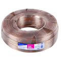 ROLLO DE 100M CABLE POLARIZADO TRANSPARENTE P/BOCINA 20 AWG 46271 *