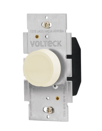 ATENUADOR DE LUZ GIRATORIO, STANDARD, MARFIL 46302 *L
