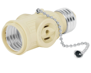 PORTALÀMPARA DE BAQUELITA, CON INTERRUPTOR DE CADENA VOLTECK 46515 N