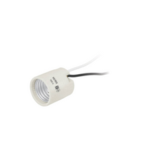 Cargar imagen en el visor de la galería, PORTALÁMPARA DE PORCELANA, SENCILLO, VOLTECK 46528 N
