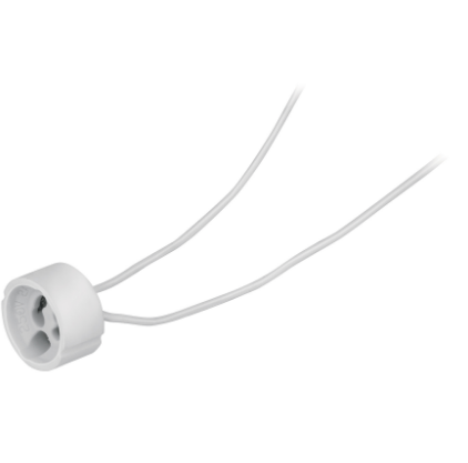 PORTALÁMPARA DE PORCELANA P/BASE GU10, VOLTECK 46540 P
