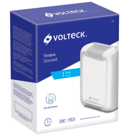 TIMBRE ALÁMBRICO, 1 TONO, VOLTECK