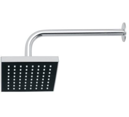 REGADERA CUADRADA ABS 6'' ACABADO CROMO CON BRAZO, FOSET 46734 P