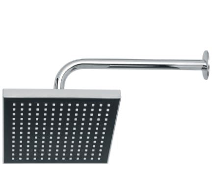 REGADERA CUADRADA 8'' ACABADO CROMO CON BRAZO, FOSET 46736 N