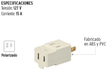 MULTICONTACTO TRIPLE, TIPO CUBO 46808 *