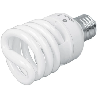 LÁMPARA ESPIRAL MINI T2 23 W LUZ DE DÍA, EN BLÍSTER, VOLTECK 46838 *