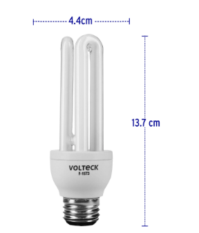 LÁMPARA 15 W, TRIPLE, LUZ DÍA, EN BLISTER, VOLTECK 46844 *