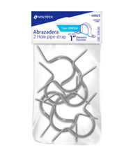 Cargar imagen en el visor de la galería, BOLSA CON 10 ABRAZADERAS 1&#39;&#39;, TIPO OMEGA, VOLTECK 46925 P
