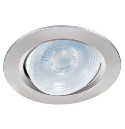 LUMINARIO DE LED 5W EMPOTRAR REDONDO CROMO SPOT DIRIGIBLE 46946 N